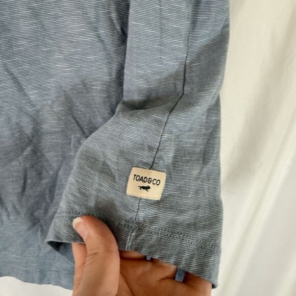 Toad and Co Tank Top Women's XL Blue Round Neck Organic Cotton Soft Pullover - Picture 4 of 11